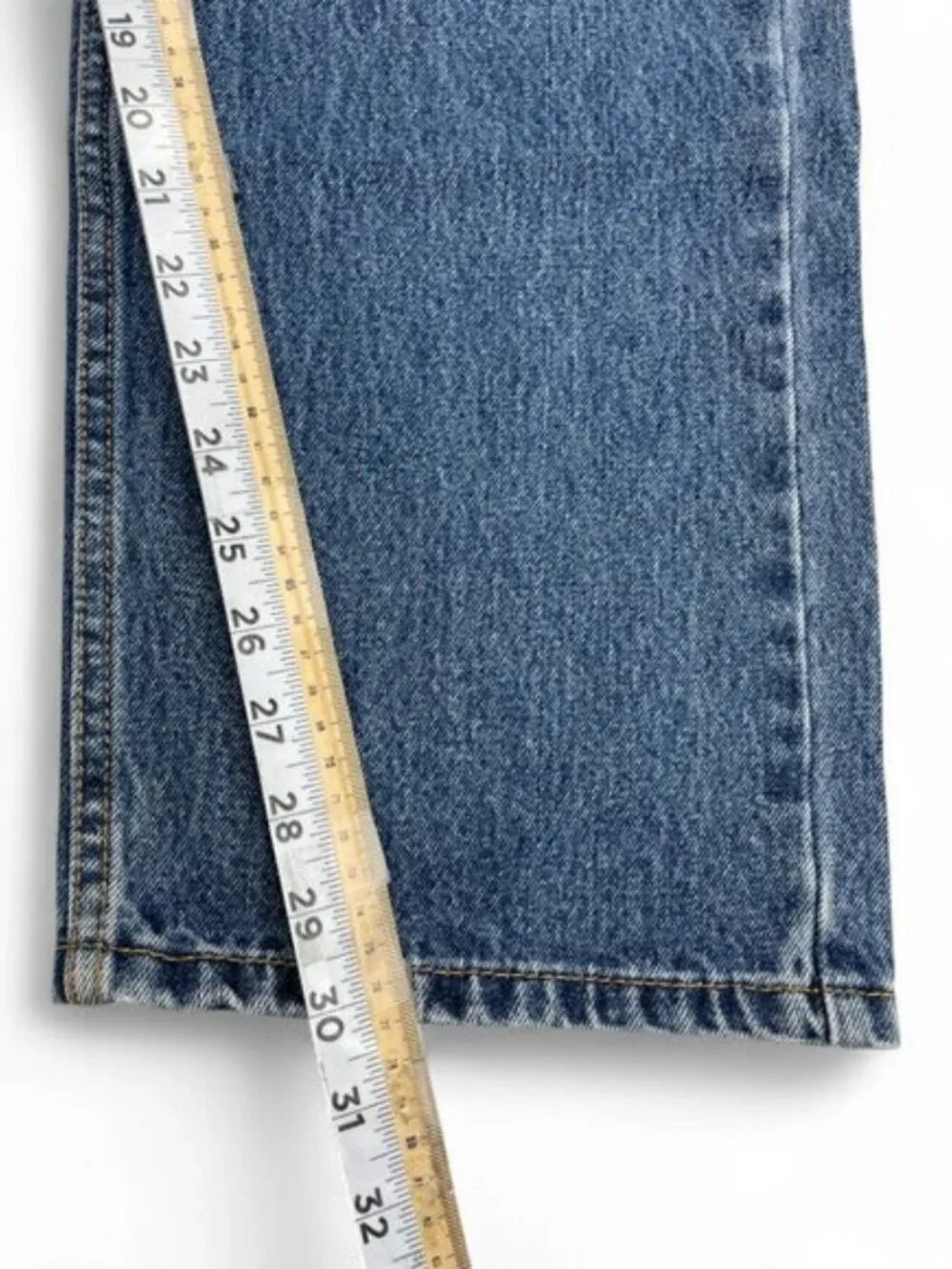Levi's 505 Blue Regular Straight Leg Denim Jeans Men's 42x30